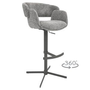 Бар стол PAIDE 8 - сив 44