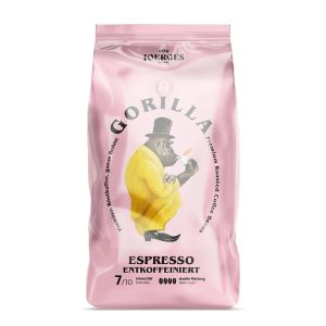 Кафе Gorilla Espresso Decaffeinato, на зърна, 1 kg