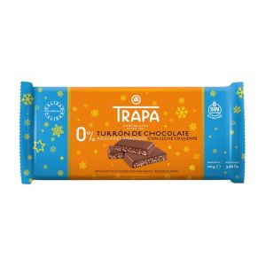 Шоколад Trapa "Турон", без захар, млечен, крисп, 110 гр.