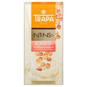 Шоколад Trapa - Интенсо бял, с цял лешник 175 г