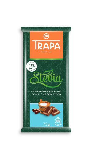 Шоколад, млечен със стевия, Trapa, 75гр