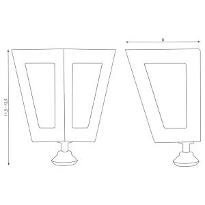 Комплект крака за метален шкаф