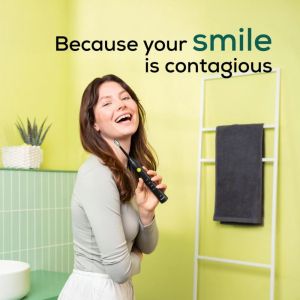 Електрическа четка за зъби Beurer SC 30 Jet Black, Electric Sonic Toothbrush, up to 80,000 mov/min, 4 cleaning programs: Clean, White, Polish, Gum Care, Int. 2-min. timer, Incl. 2 toothbrush heads and USB-C charging cable, 15 days of battery life