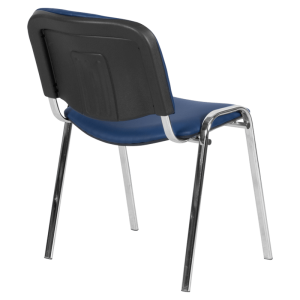 Посетителски стол Carmen 1135-1 LUX - тъмносин N