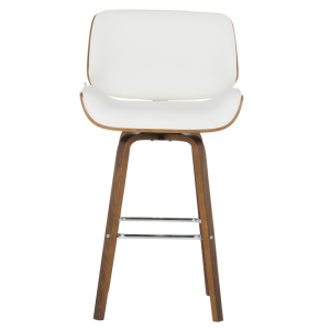 Бар стол Carmen 4027-2 - орех / бял