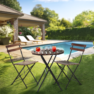 Сгъваема кетъринг маса KOKO - орех