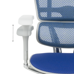 Ергономичен стол ERGOHUMAN ELITE 2 - сива рамка - син