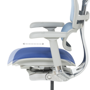 Ергономичен стол ERGOHUMAN ELITE 2 - сива рамка - син