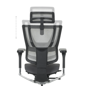 Ергономичен стол ERGOHUMAN IOO ELITE 2 - черна рамка - черен