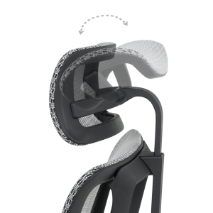 Ергономичен стол ERGOHUMAN IOO ELITE 2 - черна рамка - сив