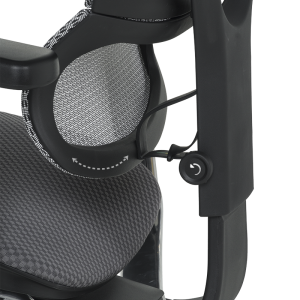 Ергономичен стол ERGOHUMAN IOO ELITE 2 - черна рамка - сив