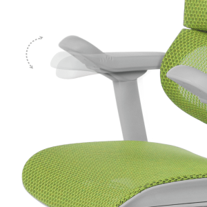 Ергономичен стол ERGOHUMAN IOO ELITE 2 - сива рамка - зелен