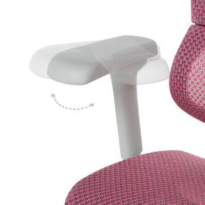 Ергономичен стол ERGOHUMAN IOO ELITE 2 - сива рамка - розов