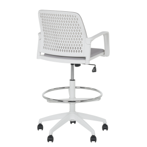 Работен офис стол Carmen 7556 W - светлосив