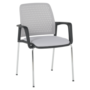 Посетителски стол Carmen 1138 CH - светлосив