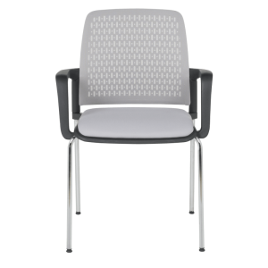 Посетителски стол Carmen 1138 CH - светлосив