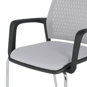 Посетителски стол Carmen 1138 CH - светлосив