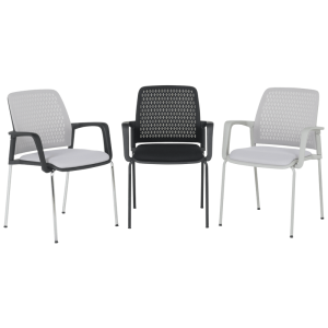 Посетителски стол Carmen 1138 CH - светлосив