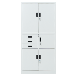 Метален шкаф Carmen CR-1281 Е K - сив