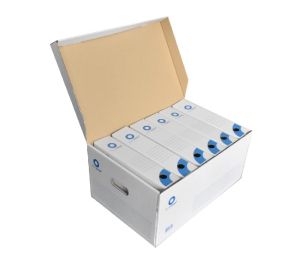 Кашон за архивни кутии Bluering Картонен, 540x360x250 mm, Бял