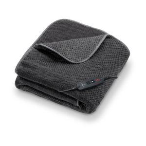 Термоподложка Beurer HD 65 Dark Grey Heated Overblanket; Soft and cuddly surface; 3 temperature;auto switch-off 3 hours; removable switch; washable at 30°, Oko-Tex 100; 180(L)x130(W)cm