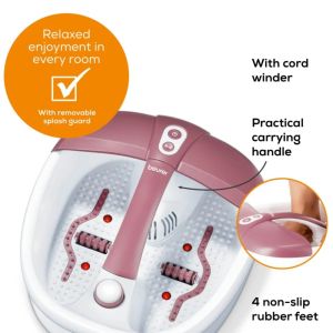 Масажор Beurer FB 35 Foot spa with aromatherapy, Foot spa with pedicure, temperature control, massage & magnetic field application; 3 attachments; 3 functions