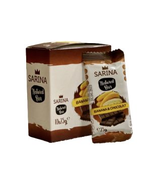 10 бр. Натурален десерт "Сарина" - ШОКОЛАД и БАНАН 10бр. x 25 гр.
