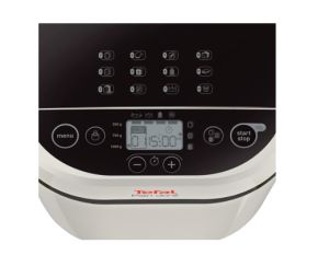 Хлебопекарна Tefal PF210138, Pain Dore, Breadmaker, 500/750/1 kg, 12 automatic programs, 720W, 3 Levels of crust roasting, LCD display, delayed start, white