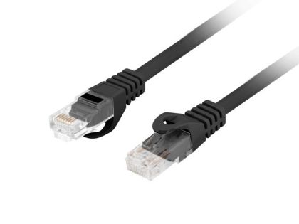 Кабел Lanberg patchcord CAT.6 utp lszh cu 1m black fluke passed