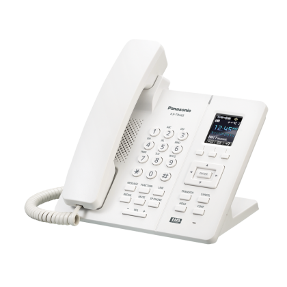 Безжичен телефон Panasonic KX-TPА65 - бял