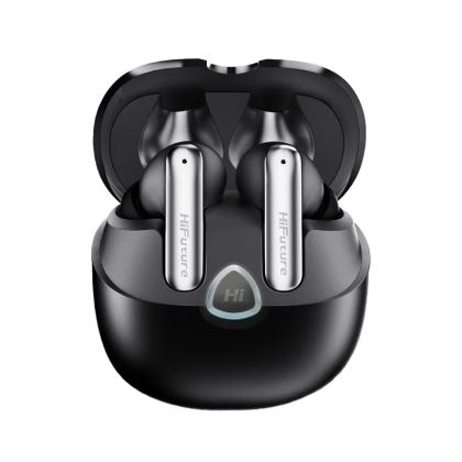 Слушалки HiFuture SonicAir Black, 4MICS ENC, 35 Hours Playtime,  Wireless 5.3, 10MM Driver, Soft Bass, Comfort Fit