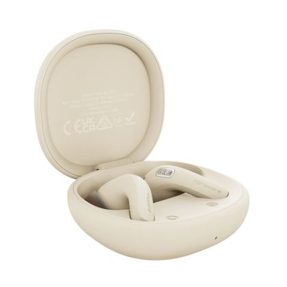 Слушалки HiFuture FlyBuds 4 ANC Latte, Active Noise Cancelling, 4 MICS ENC, Wireless 5.4, Up to 10 Hours Battery Life by one charge, IPX5, Ultra Bass, Up to 35 Hours Battery Life Combined