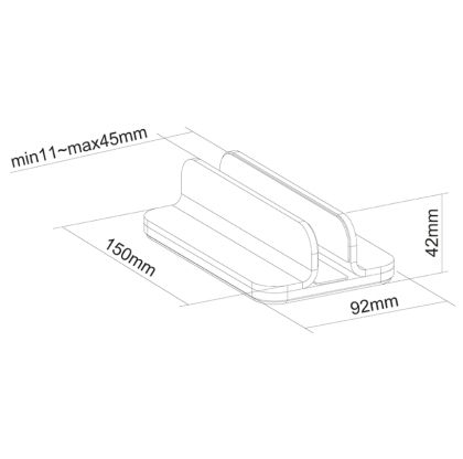 Стойка Neomounts Notebook Desk Stand (vertical)