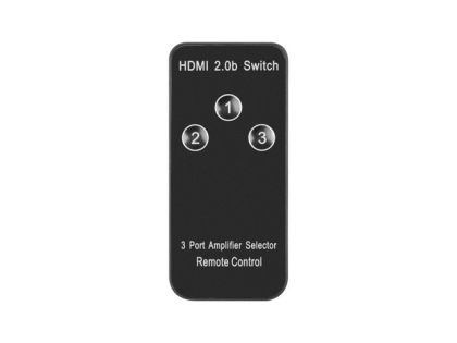 Адаптер Lanberg Video Switch 3x HDMI + Micro USB port + Remote Controller, black