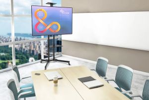 Стойка Neomounts Mobile Flat Screen Floor Stand (height: 155-170 cm)