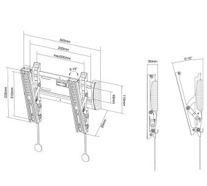 Стойка Neomounts Flat Screen Wall Mount (tilt)