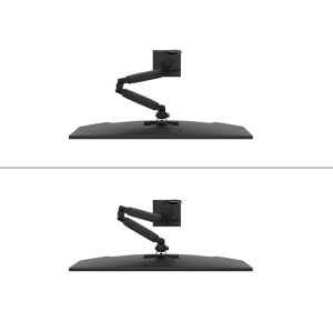Стойка Neomounts Nero Single Flat Screen Desk Mount (phone holder+Quick-fix clamp/grommet)