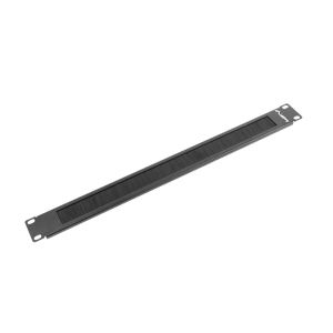 Аксесоар Lanberg 19" brush panel 1U, black