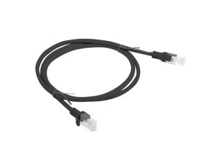 Кабел Lanberg patch cord CAT.5E 1m, black