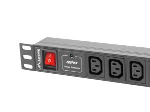 Филтър Lanberg power distribution unit (PDU) 19"1U 10A 10 SOCKETS 2M, black
