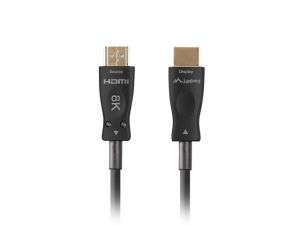 Кабел Lanberg HDMI M/M v2.1 cable 20m optical black aoc