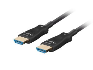 Кабел Lanberg HDMI M/M v2.1 cable 50m optical black aoc