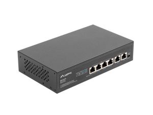 Комутатор Lanberg switch 4x 100mb poe+/2x 100mb unmanaged rack 10"/19" fast ethernet 60w