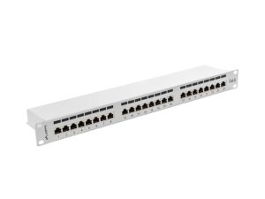 Пач панел Lanberg patch panel 24 port 1U CAT.6 shielded, grey