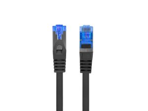 Кабел Lanberg patch cord CAT.6A FTP LSZH CCA 10m Fluke Passed, black