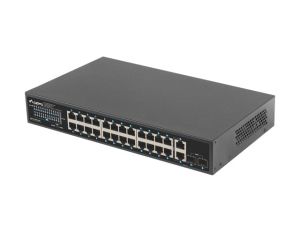 Комутатор Lanberg switch 24x 1GB poe+/2x GB 2x sfp rack 19" gigabit ethernet 360w