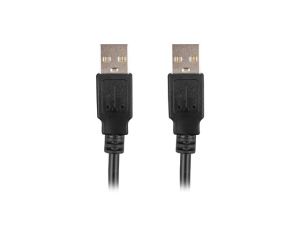 Кабел Lanberg USB-A M/M 2.0 cable 1.8m black