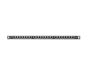 Пач панел Lanberg patch panel 24 port 0.5U CAT.6 shielded, black