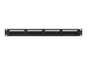 Пач панел Lanberg patch panel 24 port 1U 19" CAT.6a utp black
