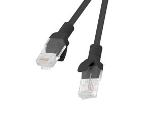 Кабел Lanberg patch cord CAT.5E 10m, black